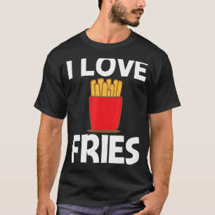 Camiseta Design De Fries legal Para Homens Comidas Rápida S