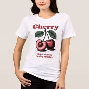 Camiseta Design de Fruta de Cherry Vintage - Escolhido com