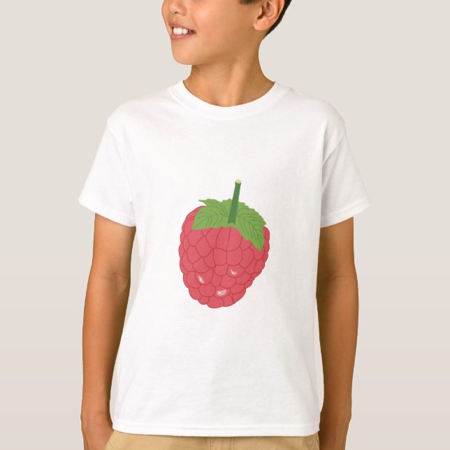 Camiseta Design de Fruta de framboesa (Frente)