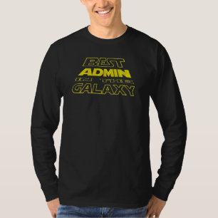 Camiseta Design de Fundo do Espaço Admin