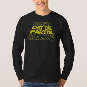 Camiseta Design de Fundo do Espaço Chef De Partie