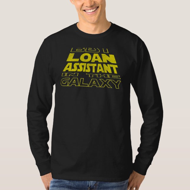 Camiseta Design de Fundo do Espaço do Assistente de Emprést (Frente)