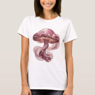 Camiseta Design de FUNGI MÁGICOS Rosa Intenso