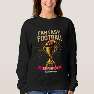 Camiseta Design de Futebol Campeão Divertido Fantasy Footba