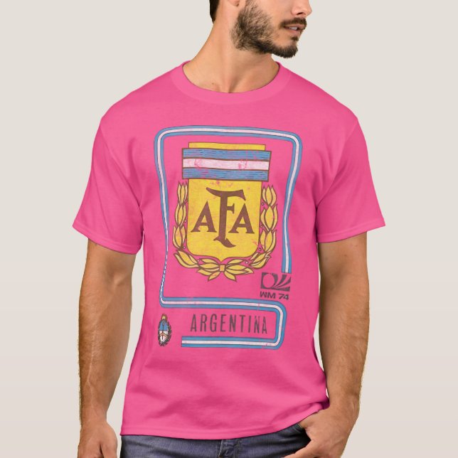 Camiseta Design de Futebol do Estilo Desvanecido da Argenti (Frente)