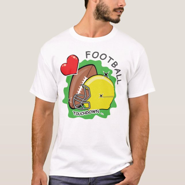 Camiseta Design de futebol engraçado (Frente)