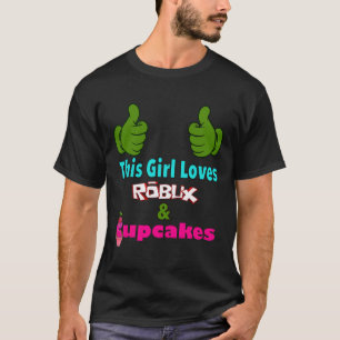 Camiseta Design de Gamer Girl Dizendo Essa Garota Ama Robux