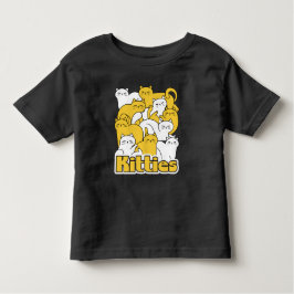 Camiseta Design de Gatinho Chubby - Adorável Arte Gato