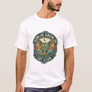 Camiseta Design de Gatinho Fofo de Gremlin Goblin - Grem Go