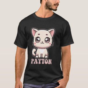 Camiseta Design de Gatinho Fofo Kitty para Meninas Nome Pay