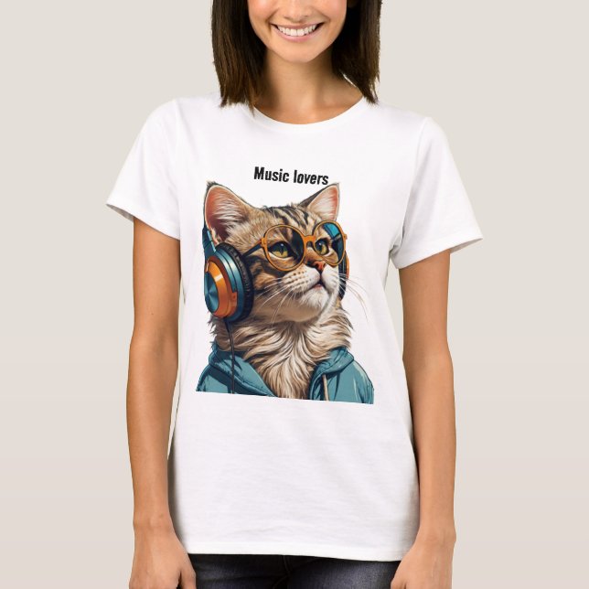 Camiseta Design de gato (Frente)
