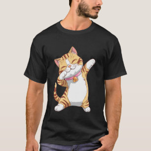 Camiseta Design de Gato Dabbing - Gato Funky de Dança Dab p