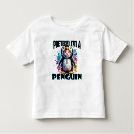 Camiseta Design de Gato de Pinguim Bonito para Criações Rep