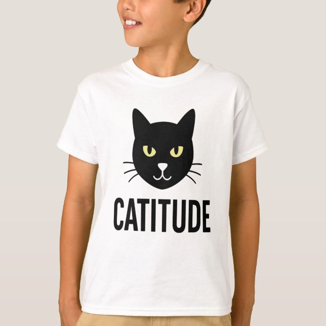 Camiseta Design de Gato Engraçado de Gato - Perfeito para T (Frente)