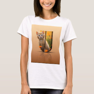 Camiseta design de gato fofo
