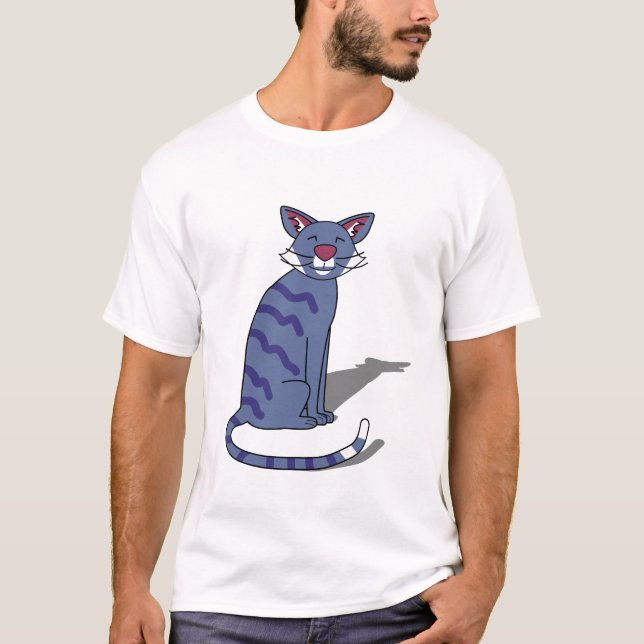 Camiseta Design de Gato Fofo | Presente Original para Amant (Frente)