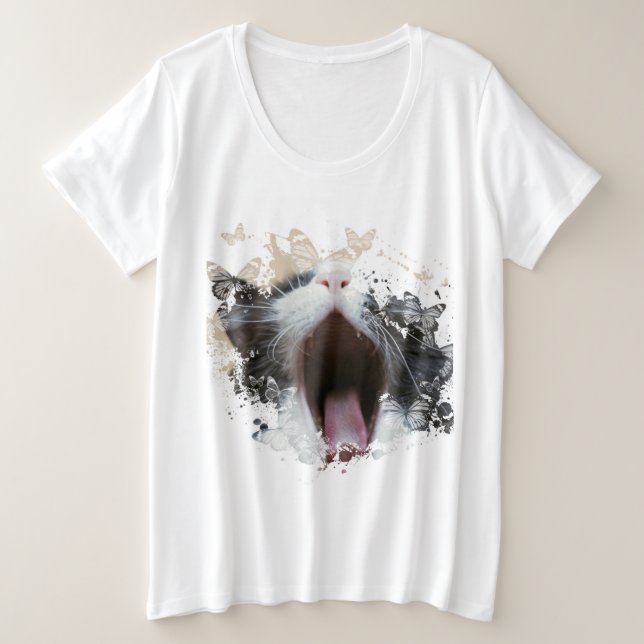 Camiseta Design de Gato Gato (Frente do Design)