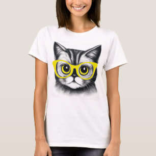 Camiseta design de gato giro   animais bonitos   ROUPA