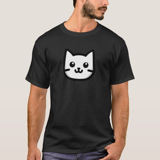 Camiseta Design de gato simples (Frente)