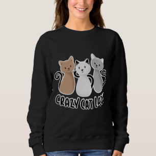 Camiseta Design de Gatos Senhoras Fofos Dizendo