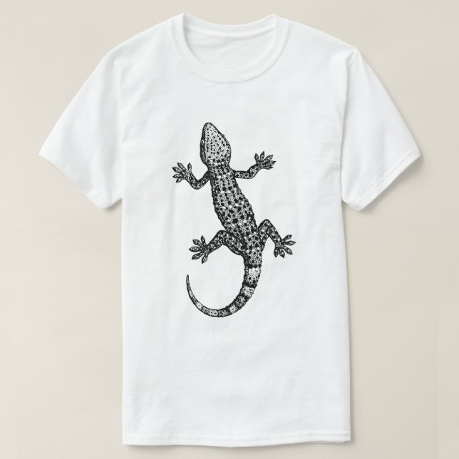 CAMISETA DESIGN DE GECKO QUIRKY (Frente do Design)