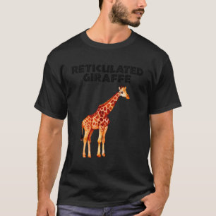 Camiseta Design De Girafa Reticulada Para Girafas Africanas