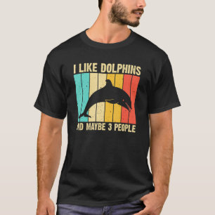 Camiseta Design de Golfinho Para Homens Mulheres Golfinho B
