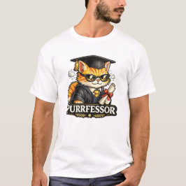 Camiseta Design de Graduação do Professor Gato