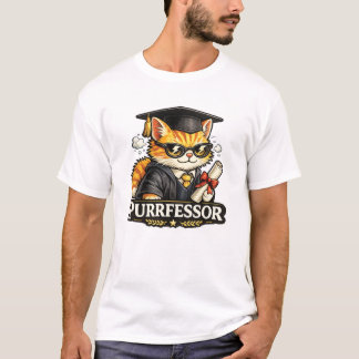 Camiseta Design de Graduação do Professor Gato