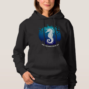 Camiseta Design de Gráfico da Vida do Oceano - Cavalos-mari