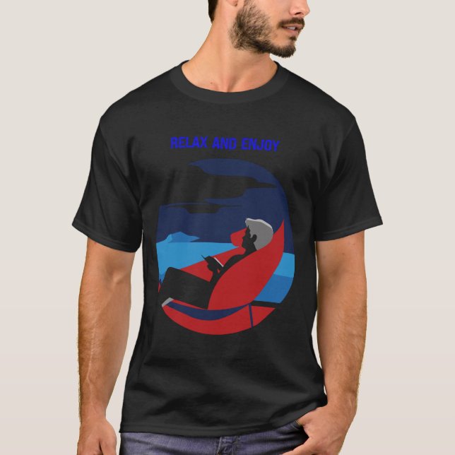 Camiseta Design de Gráfico de Atitude Lenta e Relaxada (Frente)