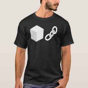Camiseta Design de Gráfico de Cadeia de Blocos
