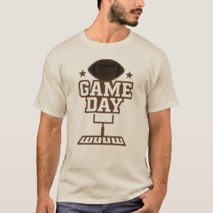 Camiseta Design de Gráfico de Futebol Americano no Dia do J