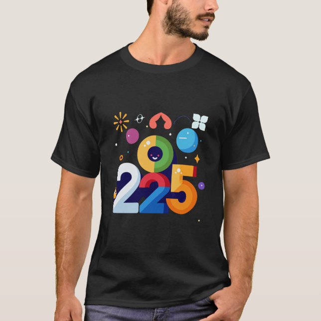 Camiseta Design de Gráfico Engraçado e Testemunha 2025 (Frente)