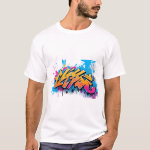 Camiseta Design de Grafite Urbano - Estilo de Arte de Rua