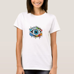Camiseta Design de Grafite visual minimalista