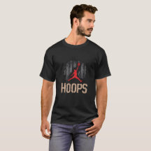 Design de Grunge "Hoops" de Basquete Vintage