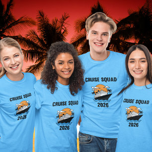 Camiseta Design de Grupo Combinado Cruise Squad 2026