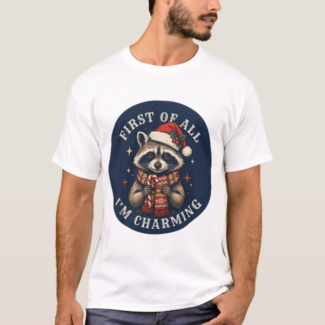 Camiseta Design de guaxinim (Frente)
