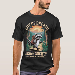 Camiseta Design de Guaxinim de Caminhada Irônico Animal Sar