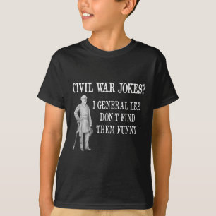 Camiseta Design De Guerra Civil Engraçada Para A História, 