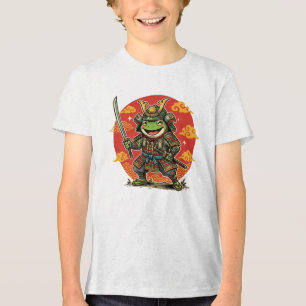 Camiseta Design de Guerreiro Animal de Desenho Animado Samu