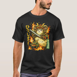 Camiseta Design de Guerreiro Carneiro Samurai Feroz