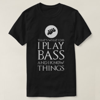 Camiseta Design de Guitarra para Baixista Engraçado