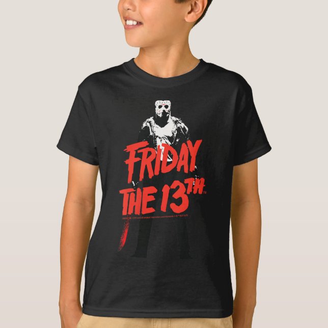 Camiseta Design de Halloween feminino clássico de terror (Frente)