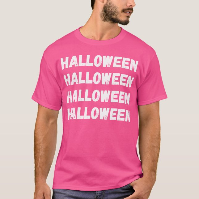Camiseta Design de Halloween minimalista simples sexta (Frente)