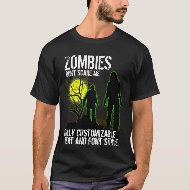 Camiseta Design de Halloween totalmente personalizável com  (Frente)