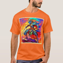 Design de Herói Armado Vibrante