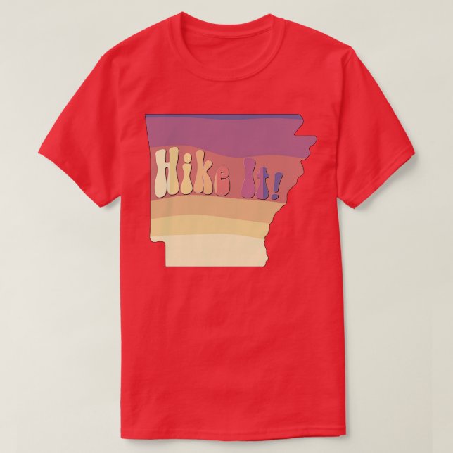 Camiseta Design de Hike Arkansas TSirt (Frente do Design)