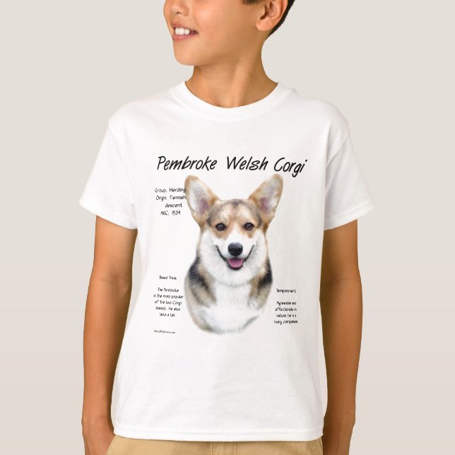Camiseta Design de História de Pembroke Welsh Corg (Frente)
